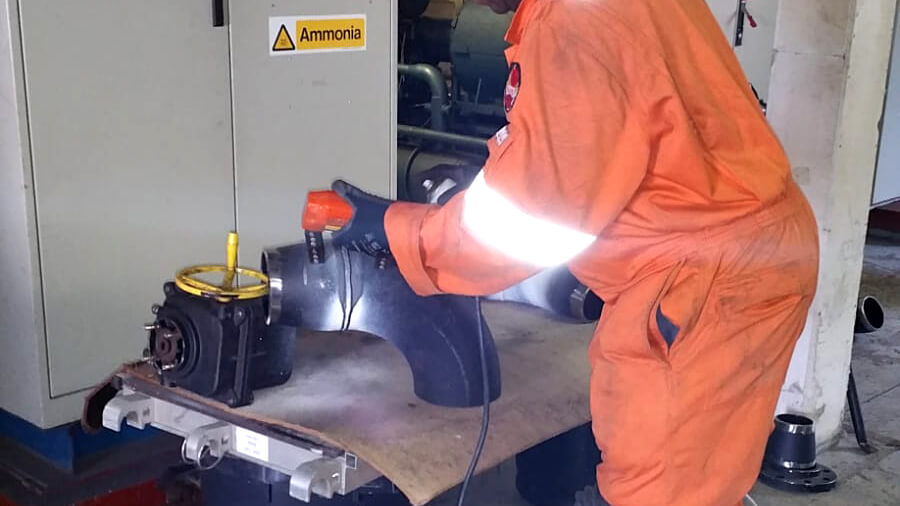 JPW Non-Destructive NDT Testing Ultrasonic in action