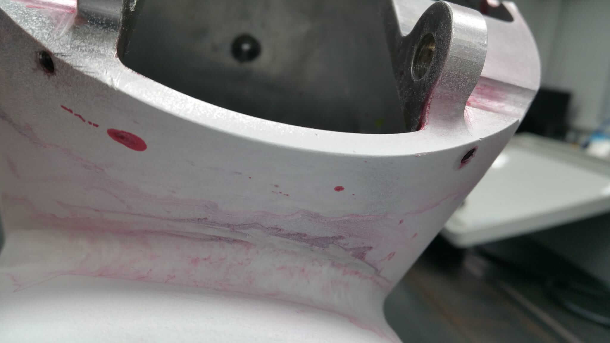 Dye Penetrant Weld Testing for Motor Sport Non-Destructive Testing in Dunstable