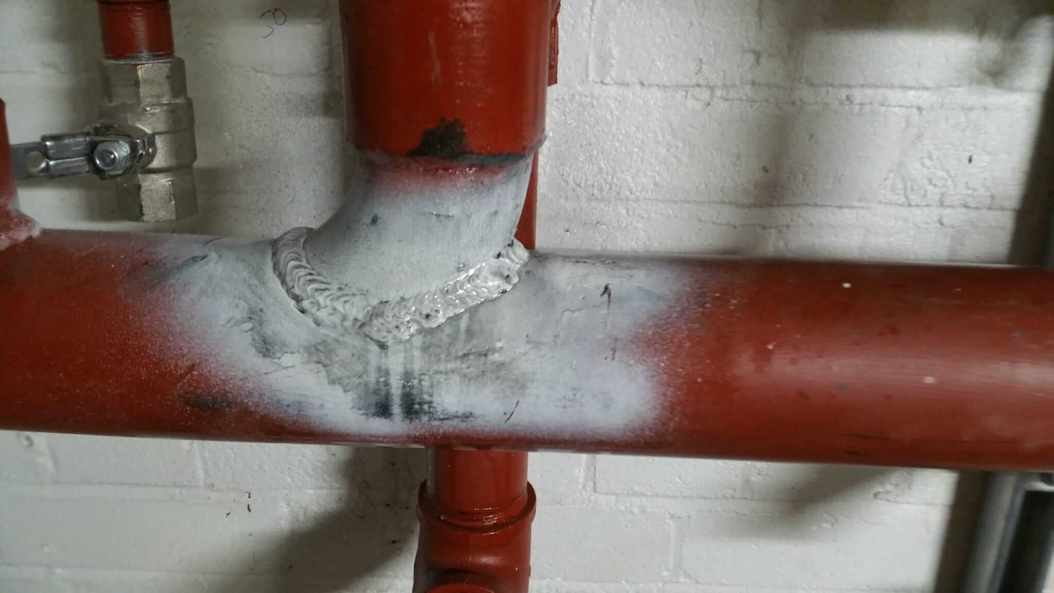 Magnetic Particle Weld Testing of Pipework in Plant room Non Destructive Testing in Kettering